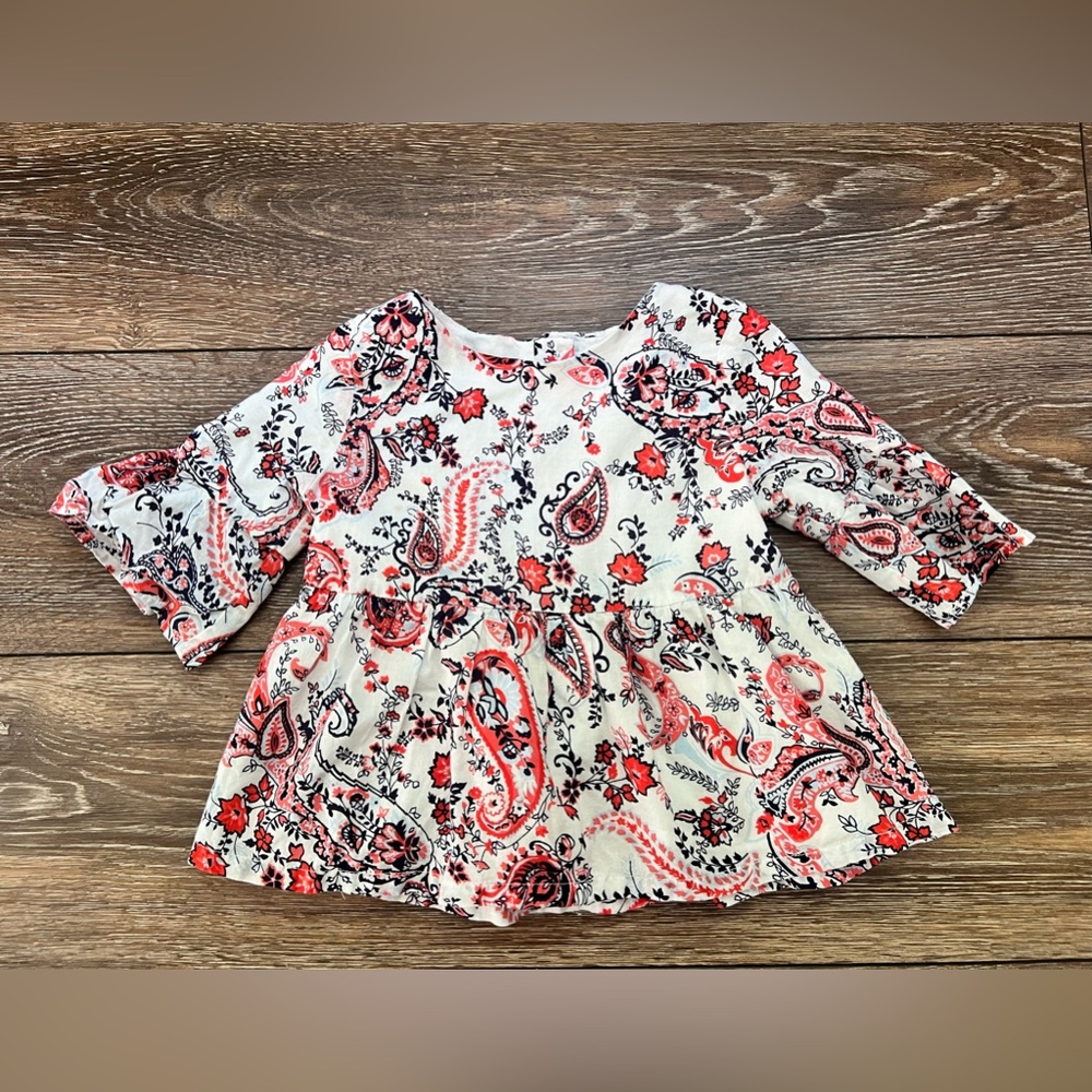 Janie and Jack girls Paisley Blouse